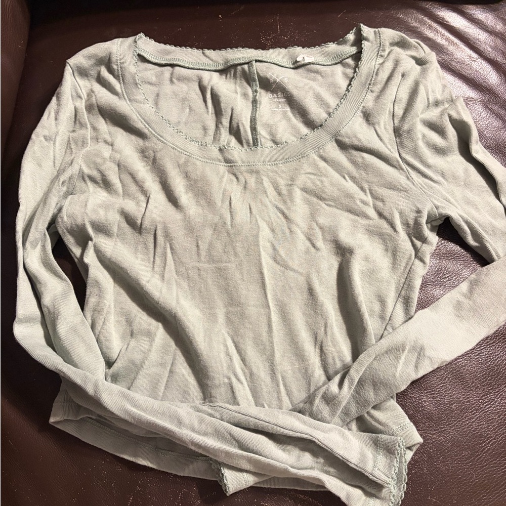PacSun Mint Long Sleeve Top